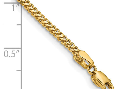 14K Franco with Lobster Clasp Bracelet (Style FRA050-7)