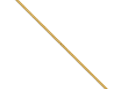 14K Franco with Lobster Clasp Bracelet, 7 x 2mm
