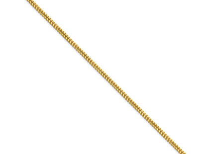 14K Franco with Lobster Clasp Bracelet, 7 x 2.3mm