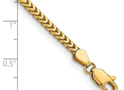 14K Franco with Lobster Clasp Bracelet (Style FRA080-7)