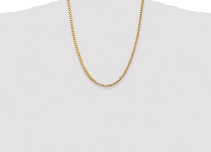 14K Franco with Fancy Lobster Clasp Chain (Style FRA120-22)
