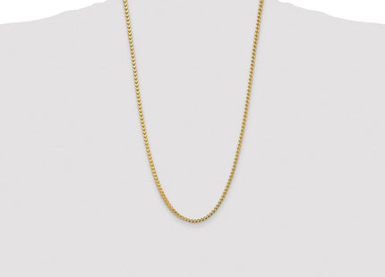 14K Franco with Fancy Lobster Clasp Chain (Style FRA120-26)