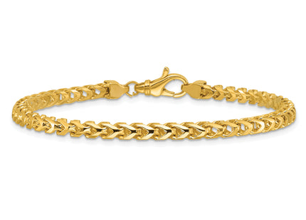 14K Franco with Fancy Lobster Clasp Bracelet