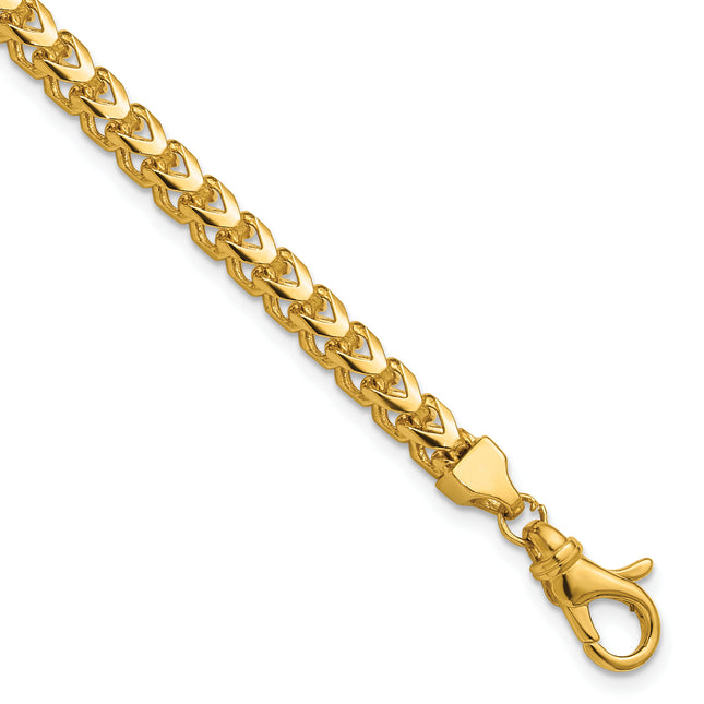 14K Franco with Fancy Lobster Clasp Bracelet