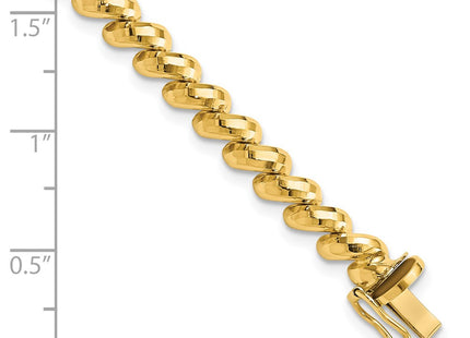 14k Yellow Gold Bracelets Style FSM8 - Classique Jewelry Inc.