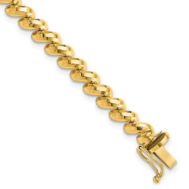 14k Yellow Gold Bracelets Style FSM8 - Classique Jewelry Inc.