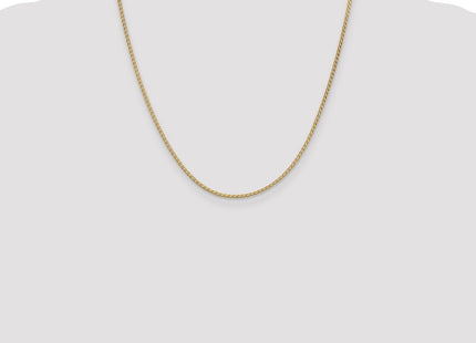 14K Flat Wheat with Lobster Clasp Chain (Style FW050-20)