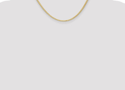 14K gold wheat link bracelet