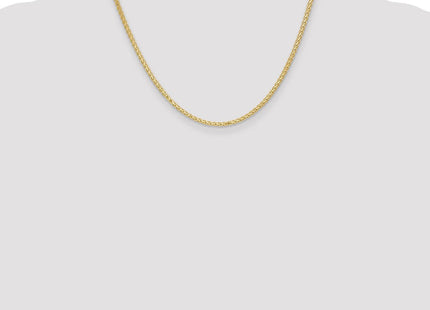 14K Flat Wheat with Lobster Clasp Chain (Style FW070-18)