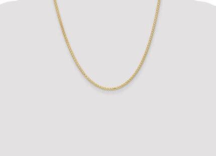 14K Flat Wheat with Lobster Clasp Chain (Style FW070-20)