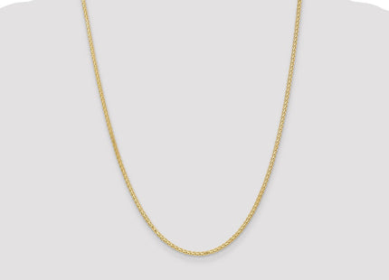 14K Flat Wheat with Lobster Clasp Chain (Style FW070-24)