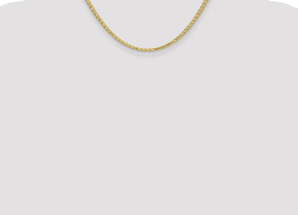 14K Flat Wheat with Lobster Clasp Chain (Style FW085-16)
