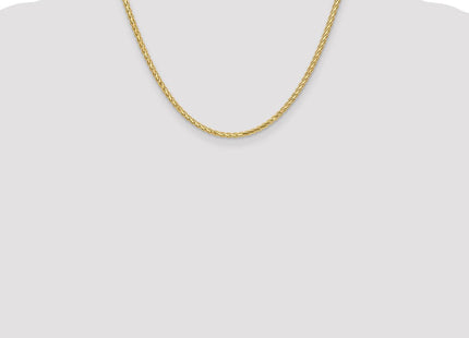 14K Flat Wheat with Lobster Clasp Chain (Style FW085-18)