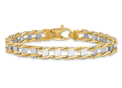 14k Two-tone Bracelets Style GB168 - Classique Jewelry Inc.