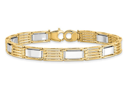 14k Two-tone Bracelets Style GB246 - Classique Jewelry Inc.