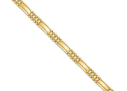 14K gold bar bracelet, alternate view
