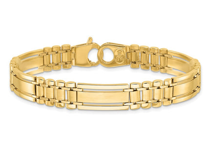 14K gold bar bracelet, another view