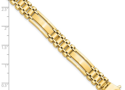 14K gold bar bracelet, further view
