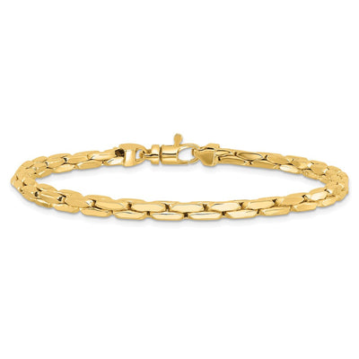 14K Polished Fancy Link Bracelet, 8.25 x 4.4mm
