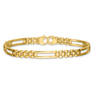 14K Polished Fancy Open Multi Link Bracelet