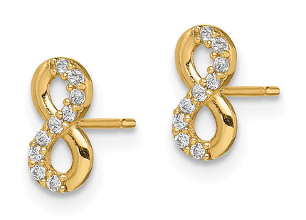14k Yellow Gold Earrings Style GK1000 - Classique Jewelry Inc.