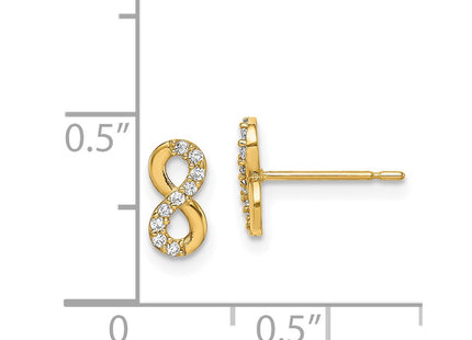 14k Yellow Gold Earrings Style GK1000 - Classique Jewelry Inc.