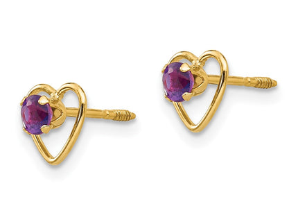 14k Yellow Gold Earrings Style GK101 - Classique Jewelry Inc.
