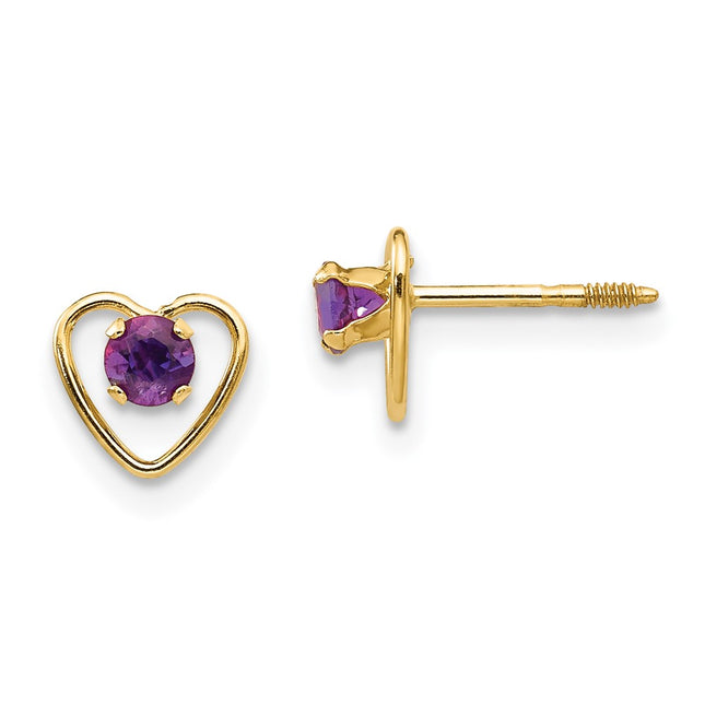 14k Yellow Gold Earrings Style GK101 - Classique Jewelry Inc.