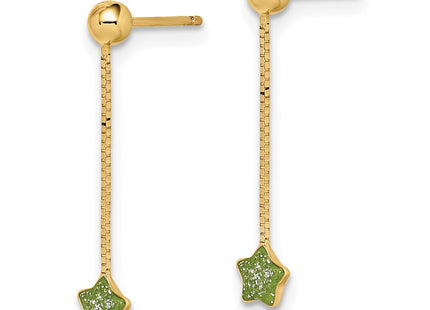 14k Yellow Gold Earrings Style GK1017 - Classique Jewelry Inc.