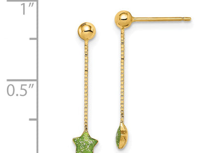 14k Yellow Gold Earrings Style GK1017 - Classique Jewelry Inc.