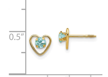 14k Yellow Gold Earrings Style GK102 - Classique Jewelry Inc.