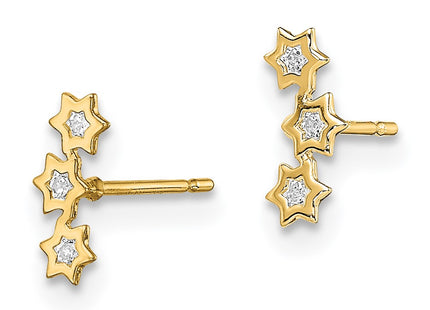 14k Yellow Gold Earrings Style GK1025 - Classique Jewelry Inc.