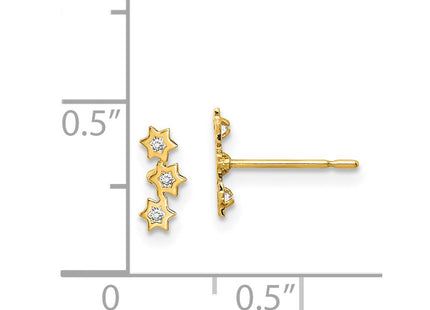 14k Yellow Gold Earrings Style GK1025 - Classique Jewelry Inc.