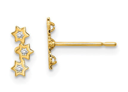 14k Yellow Gold Earrings Style GK1025 - Classique Jewelry Inc.