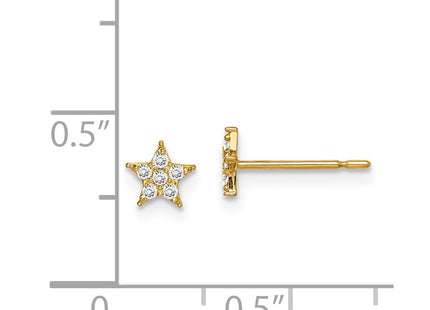 14k Yellow Gold Earrings Style GK1026 - Classique Jewelry Inc.