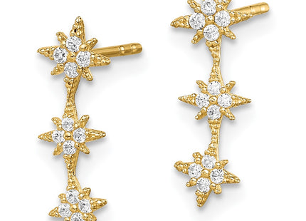 14k Yellow Gold Earrings Style GK1027 - Classique Jewelry Inc.