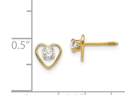 14k Yellow Gold Earrings Style GK103 - Classique Jewelry Inc.