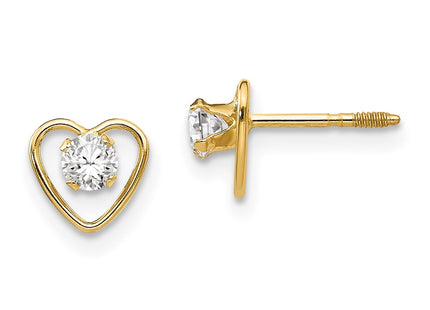 14k Yellow Gold Earrings Style GK103 - Classique Jewelry Inc.