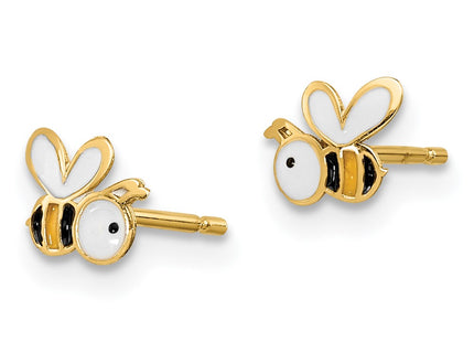 14k Yellow Gold Earrings Style GK1032 - Classique Jewelry Inc.