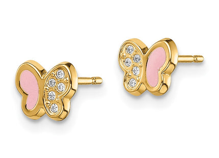 14k Yellow Gold Earrings Style GK1035 - Classique Jewelry Inc.