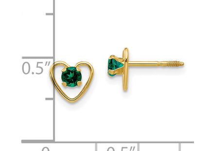 14k Yellow Gold Earrings Style GK104 - Classique Jewelry Inc.