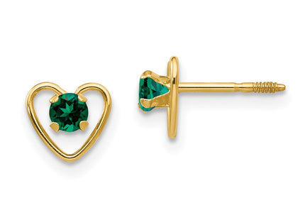 14k Yellow Gold Earrings Style GK104 - Classique Jewelry Inc.
