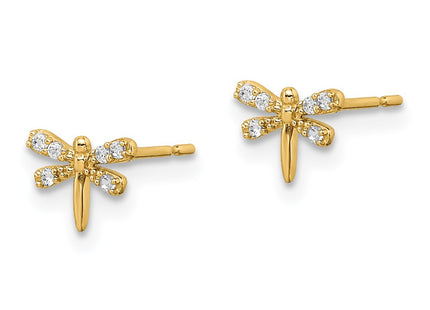 14k Yellow Gold Earrings Style GK1044 - Classique Jewelry Inc.