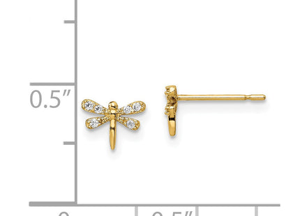 14k Yellow Gold Earrings Style GK1044 - Classique Jewelry Inc.