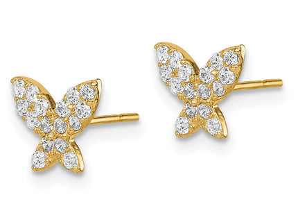 14k Yellow Gold Earrings Style GK1046 - Classique Jewelry Inc.