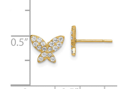 14k Yellow Gold Earrings Style GK1046 - Classique Jewelry Inc.