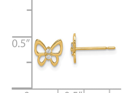 14k Yellow Gold Earrings Style GK1048 - Classique Jewelry Inc.