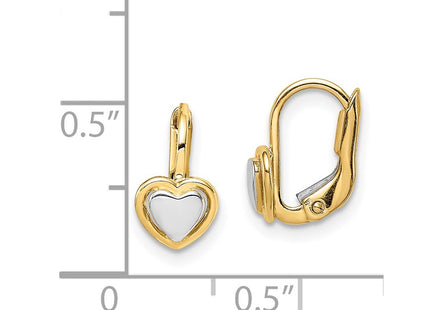 14k Two-tone Earrings Style GK1051 - Classique Jewelry Inc.