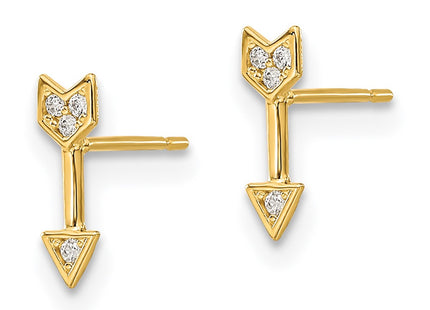 14k Yellow Gold Earrings Style GK1054 - Classique Jewelry Inc.