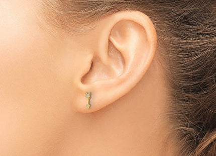 14k Yellow Gold Earrings Style GK1054 - Classique Jewelry Inc.